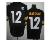 nike nfl jerseys pittsburgh steelers #12 bradshaw black[Elite]