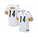 nike nfl jerseys pittsburgh steelers #14 sammie coates white[Elite]