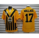 nike nfl jerseys pittsburgh steelers #17 wallace throwback yellow-black 1933