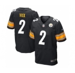 nike nfl jerseys pittsburgh steelers #2 vick black[Elite]