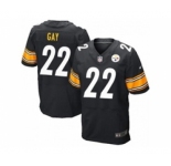 nike nfl jerseys pittsburgh steelers #22 william gay black(Elite)