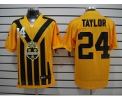 nike nfl jerseys pittsburgh steelers #24 taylor throwback yellow-black 1933