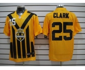 nike nfl jerseys pittsburgh steelers #25 clark throwback yellow-black 1933