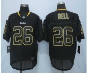 nike nfl jerseys pittsburgh steelers #26 bell black[Elite lights out][bell]