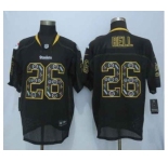 nike nfl jerseys pittsburgh steelers #26 bell black[Elite united sideline][bell]