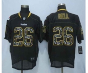 nike nfl jerseys pittsburgh steelers #26 bell black[Elite united sideline][bell]