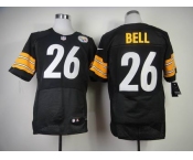 nike nfl jerseys pittsburgh steelers #26 bell black[Elite]