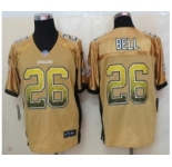 nike nfl jerseys pittsburgh steelers #26 bell gold[Elite drift fashion][bell]