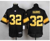 nike nfl jerseys pittsburgh steelers #32 franco harris black[Elite][number golden]