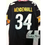 nike nfl jerseys pittsburgh steelers #34 mendenhall black[Elite signature]