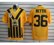 nike nfl jerseys pittsburgh steelers #36 bettis throwback yellow-black 1933
