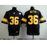 nike nfl jerseys pittsburgh steelers #36 bettis white[Elite][number golden]