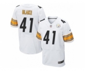 nike nfl jerseys pittsburgh steelers #41 antwon blake white[Elite]
