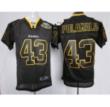 nike nfl jerseys pittsburgh steelers #43 polamalu black[Elite lights out 80 anniversary]
