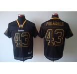 nike nfl jerseys pittsburgh steelers #43 polamalu black[Elite lights out]