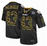 nike nfl jerseys pittsburgh steelers #43 polamalu black[camo fashion Elite 50th Patch]