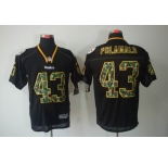 nike nfl jerseys pittsburgh steelers #43 polamalu black[camo fashion Elite]