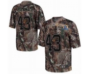 nike nfl jerseys pittsburgh steelers #43 polamalu camo[Elite 50th Patch]