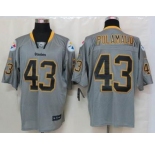 nike nfl jerseys pittsburgh steelers #43 polamalu grey[Elite lights out]