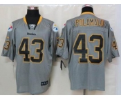 nike nfl jerseys pittsburgh steelers #43 polamalu grey[Elite lights out]