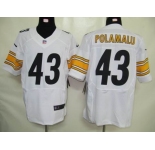 nike nfl jerseys pittsburgh steelers #43 polamalu white[elite]
