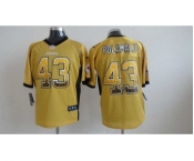 nike nfl jerseys pittsburgh steelers #43 troy polamalu gold[Elite drift fashion]