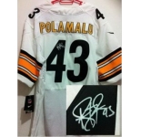 nike nfl jerseys pittsburgh steelers #43 troy polamalu white[Elite signature]