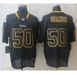 nike nfl jerseys pittsburgh steelers #50 shazier black[Elite lights out]
