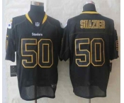 nike nfl jerseys pittsburgh steelers #50 shazier black[Elite lights out]
