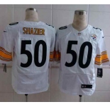 nike nfl jerseys pittsburgh steelers #50 shazier white[Elite]