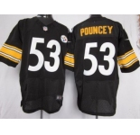 nike nfl jerseys pittsburgh steelers #53 pouncey black[Elite]