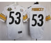 nike nfl jerseys pittsburgh steelers #53 pouncey white(Elite 80 anniversary patch)