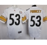 nike nfl jerseys pittsburgh steelers #53 pouncey white[Elite]