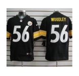 nike nfl jerseys pittsburgh steelers #56 woodley black[Elite]