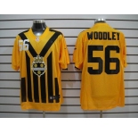 nike nfl jerseys pittsburgh steelers #56 woodley throwback yellow-black 1933