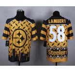 nike nfl jerseys pittsburgh steelers #58 lambert [Elite Style Noble Fashion]