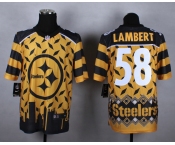 nike nfl jerseys pittsburgh steelers #58 lambert [Elite Style Noble Fashion]