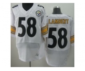nike nfl jerseys pittsburgh steelers #58 lambert white[Elite]