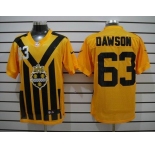 nike nfl jerseys pittsburgh steelers #63 dawson throwback yellow-black 1933