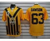 nike nfl jerseys pittsburgh steelers #63 dawson throwback yellow-black 1933