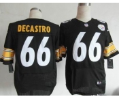 nike nfl jerseys pittsburgh steelers #66 decastro black[Elite]