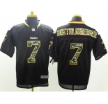nike nfl jerseys pittsburgh steelers #7 roethlisberger black[Elite Camo Fashion]