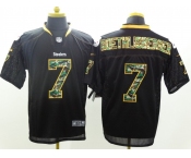 nike nfl jerseys pittsburgh steelers #7 roethlisberger black[Elite Camo Fashion]