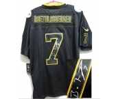 nike nfl jerseys pittsburgh steelers #7 roethlisberger black[Elite lights out signature]