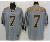 nike nfl jerseys pittsburgh steelers #7 roethlisberger grey[Elite lights out]