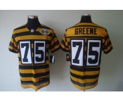 nike nfl jerseys pittsburgh steelers #75 greene throwback yellow-black(team 80 anniversary)