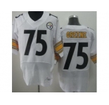 nike nfl jerseys pittsburgh steelers #75 greene white[Elite]