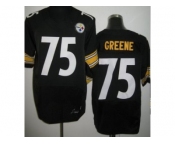 nike nfl jerseys pittsburgh steelers #75 joe greene black[Elite]