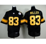 nike nfl jerseys pittsburgh steelers #83 miller black[Elite yellow number]