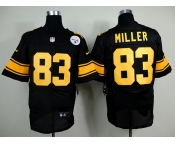nike nfl jerseys pittsburgh steelers #83 miller black[Elite yellow number]